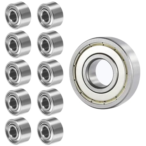 YOYEAH Mini-Kugellagersatz 20 Stück 683ZZ (3x7x3mm Bore x Außendurchmesser x Breite) Kohlenstoffstahl, doppelt geschirmt, Tiefenrillen-Design, Genauigkeitsgrad ABEC 1, vorgeschmiert von YOYEAH