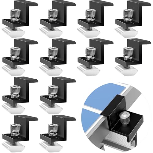 YOYEAH Solarmodul Halterung Set 30mm Schwarz - 10 Stück Z-förmige Endklemmen für Solarmodule, PV Modul Halterung, Solarhalterung, Befestigung Solarmodul YOYEAH Solarmodul Halterung Set 30mm Schwarz - 10 Stück Z-förmige Endklemmen für Solarmodule, PV Modul Halterung, Solarhalterung, Befestigung Solarmodul von YOYEAH