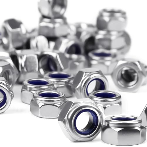 YOYEAH m8 Muttern Edelstahl, 40 Stück DIN985 Selbstsichernde Muttern, Sicherungsmuttern, A2 V2A Selbstsichernde Muttern, Sechskantmutter, Selbstsichernde Muttern m8, Selbstsichernde Kontermuttern Set. YOYEAH m8 Muttern Edelstahl, 40 Stück DIN985 Selbstsichernde Muttern, Sicherungsmuttern, A2 V2A Selbstsichernde Muttern, Sechskantmutter, Selbstsichernde Muttern m8, Selbstsichernde Kontermuttern Set. von YOYEAH