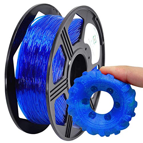 YOYI YOYI TPU Filament 1.75mm, 3D Drucker Filament, Flexibel, 0.8kg, Toleranz +/-0.02mm, TPU Blau von YOYI YOYI