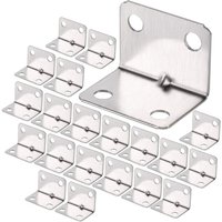 100Pcs Equerre de Coin en Acier Inox, Équerre 90 Degrés Robuste, Équerre à Angle Droit, Petit Equerre de Fixation pour Bois, Support Angle Droit 100Pcs Equerre de Coin en Acier Inox, Équerre 90 Degrés Robuste, Équerre à Angle Droit, Petit Equerre de Fixation pour Bois, Support Angle Droit von YOYO