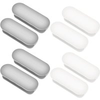 8-teiliges Set selbstklebender Schiebetürgriffe und Fenstergriffe – weiß + grau 8-teiliges Set selbstklebender Schiebetürgriffe und Fenstergriffe – weiß + grau von YOYO