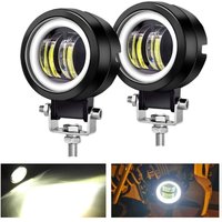 Paire 3” Rond Feux LED Antibrouillard DRL Ange Yeux 6000K 80W 8000lm 10-80V DC Led Project Blanc SUV Motocyclettes IP68 Étriers de Montage Réglables Paire 3” Rond Feux LED Antibrouillard DRL Ange Yeux 6000K 80W 8000lm 10-80V DC Led Project Blanc SUV Motocyclettes IP68 Étriers de Montage Réglables von YOYO