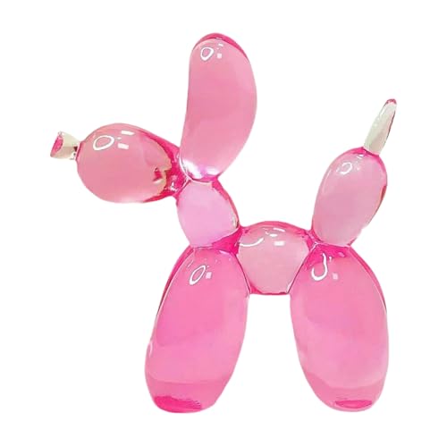 YOYUMI Ballon Hund Skulptur Jelly Balloon Dog 11 cm durchscheinendes Harzmaterial luxuriöse Dekoration für Büro Wohnzimmer Schlafzimmer Rosa YOYUMI Ballon Hund Skulptur Jelly Balloon Dog 11 cm durchscheinendes Harzmaterial luxuriöse Dekoration für Büro Wohnzimmer Schlafzimmer Rosa von YOYUMI