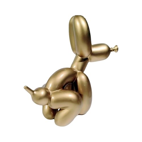 YOYUMI Galvanisiert Ballon Hund skulptur in Form eines kackenden, Kunstharzdekor mit spiegelnder Oberfläche, ideal für Wohnzimmer, Büro und Schaufenster, 23 x 22 x 9,5 cm, goldfarben sprühlackiert YOYUMI Galvanisiert Ballon Hund skulptur in Form eines kackenden, Kunstharzdekor mit spiegelnder Oberfläche, ideal für Wohnzimmer, Büro und Schaufenster, 23 x 22 x 9,5 cm, goldfarben sprühlackiert von YOYUMI