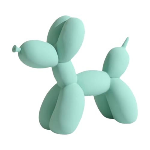 YOYUMI Skulptur Ballon Hund Ornamente Wohnzimmer Schlafzimmer Weinschrank Dekoration Kunstharz Kunsthandwerk Weiche Dekoration Kunst Hellgrün von YOYUMI