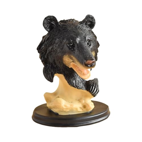 YOYUMI Skulptur Schwarzer Bär Tier-Ornamente Für Zuhause Wohnzimmer Fernsehschrank Veranda Dekoration Kunstharz Kunsthandwerk – Bärenkopf YOYUMI Skulptur Schwarzer Bär Tier-Ornamente Für Zuhause Wohnzimmer Fernsehschrank Veranda Dekoration Kunstharz Kunsthandwerk – Bärenkopf von YOYUMI