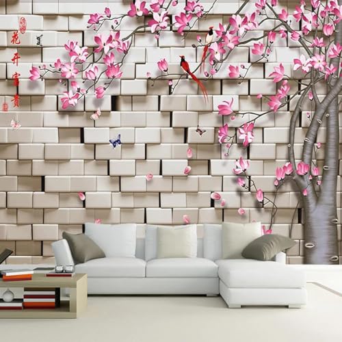 YOZYOOOZ Dreidimensionale geometrische Ziegelwand Blume Vogel Baum 3D-Wandbild selbstklebendes PVC geeignet für Wohnzimmer Büro Schlafzimmer Kinderzimmer Heimdekoration YOZYOOOZ Dreidimensionale geometrische Ziegelwand Blume Vogel Baum 3D-Wandbild selbstklebendes PVC geeignet für Wohnzimmer Büro Schlafzimmer Kinderzimmer Heimdekoration von YOZYOOOZ