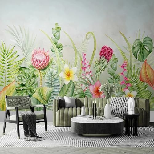 YOZYOOOZ Handgemalte tropische Pflanzen Aquarellblumen 3D-Tapete Selbstklebende Wandbilder Geeignet für Mieter Geeignet für Schlafzimmer Wohnzimmer Kunstdekoration YOZYOOOZ Handgemalte tropische Pflanzen Aquarellblumen 3D-Tapete Selbstklebende Wandbilder Geeignet für Mieter Geeignet für Schlafzimmer Wohnzimmer Kunstdekoration von YOZYOOOZ