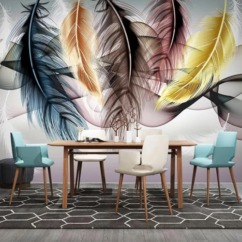 YOZYOOOZ Moderne bunte Federhintergrundpapier-3D-Tapete, selbstklebendes Wandbild, geeignet für Mieter, geeignet für Schlafzimmer-Wohnzimmer-Kunstdekoration YOZYOOOZ Moderne bunte Federhintergrundpapier-3D-Tapete, selbstklebendes Wandbild, geeignet für Mieter, geeignet für Schlafzimmer-Wohnzimmer-Kunstdekoration von YOZYOOOZ