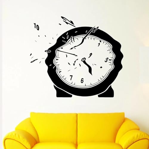 YOZYOOOZ Vinyl Wandtattoo Uhr fliegende schmelzende Pfeile surreales Zifferblatt Wandaufkleber Home Wohnzimmer Dekoration Kunst Aufkleber von YOZYOOOZ