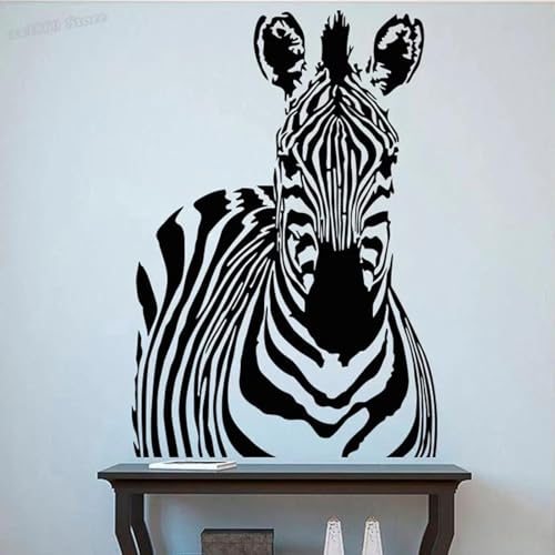 YOZYOOOZ Zebra Wandtattoo Tier Wandaufkleber Aufkleber Afrikanisches Tier Wandaufkleber Kinderzimmer Deko Wohnzimmer Schlafzimmer Flur Kinderzimmer Aufkleber von YOZYOOOZ