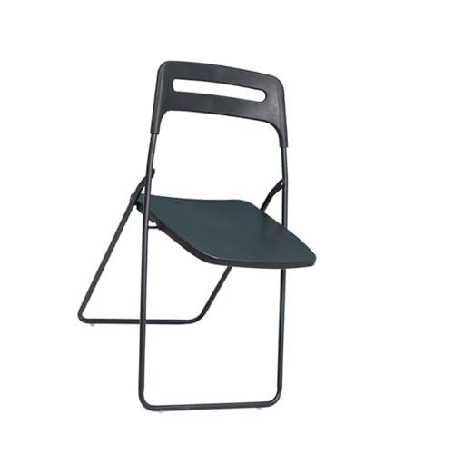 YPAPBHT Büro-Meeting-Trainings-Klappstuhl mit Rückenlehne Schreibtafelstuhl Klassenzimmer Multifunktionaler Meeting-Hocker(Black) von YPAPBHT