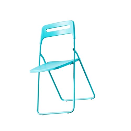 YPAPBHT Büro-Meeting-Trainings-Klappstuhl mit Rückenlehne Schreibtafelstuhl Klassenzimmer Multifunktionaler Meeting-Hocker(Blue) von YPAPBHT