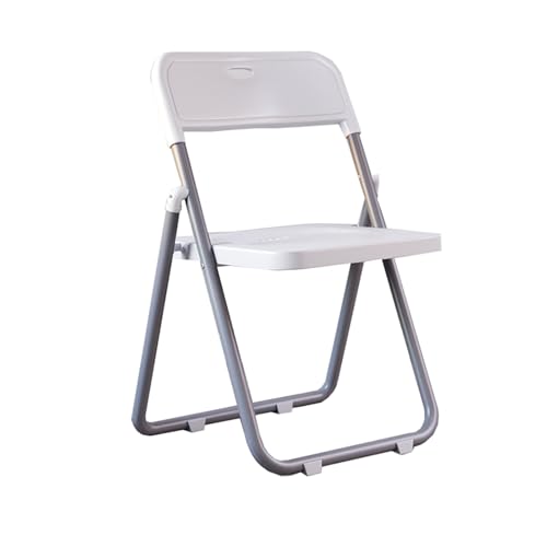 YPAPBHT Camping-Klappstuhl, tragbarer Stuhl mit Leichter Rückenlehne, Kunststoffstuhl for den Balkon zu Hause, Freizeitstuhl(White) von YPAPBHT