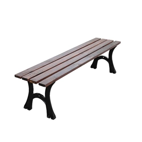 YPAPBHT Eisen Massivholz Sitzbank Doppel Romantische Pastoral Stuhl Villa Terrasse Garten Balkon Stuhl(120cm) von YPAPBHT