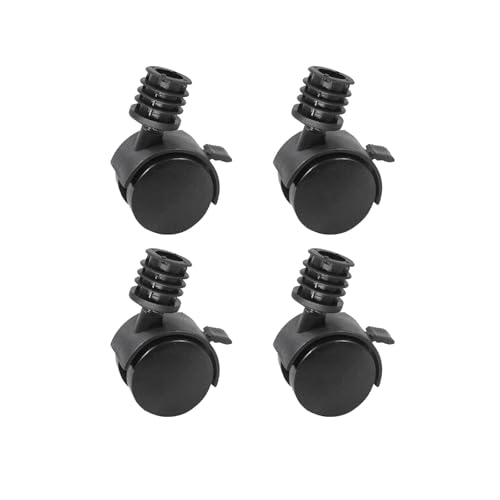 YPAPBHT Geräuschlose Universalrolle mit Bremsen, geeignet for runde Eisenrohre und Edelstahlrohre, Zahnstangenwagenräder mit Bremsen(32MM) von YPAPBHT