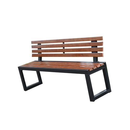 YPAPBHT Kunststoff-Holz-Spielplatz-Parkbank-Rückenlehne im Freien öffentliche Ruhebank Gartengemeinschaft im Freien Langer Stuhl(150cm) von YPAPBHT