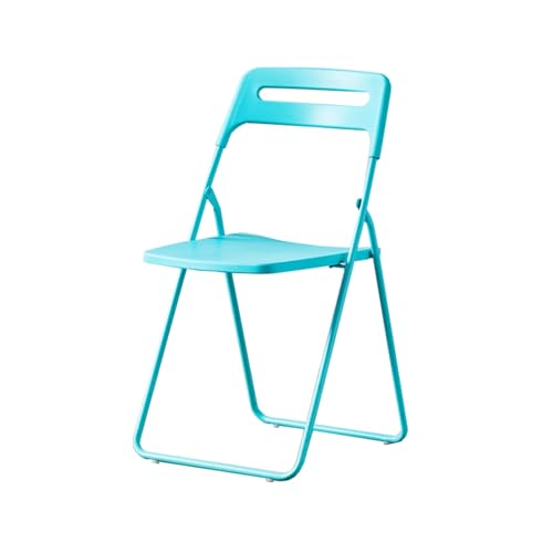 YPAPBHT Leichter Klappstuhl for Home Office, Training und Konferenz, Outdoor-Freizeit-Kunststoffstuhl(Blue) von YPAPBHT