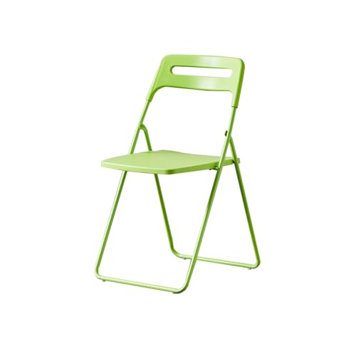 YPAPBHT Leichter Klappstuhl for Home Office, Training und Konferenz, Outdoor-Freizeit-Kunststoffstuhl(Green) von YPAPBHT