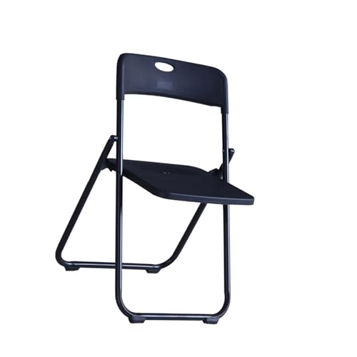 YPAPBHT Leichter Klappstuhl for den Heimgebrauch, Camping im Freien, tragbarer Freizeithocker, Esszimmerhocker(Black) von YPAPBHT