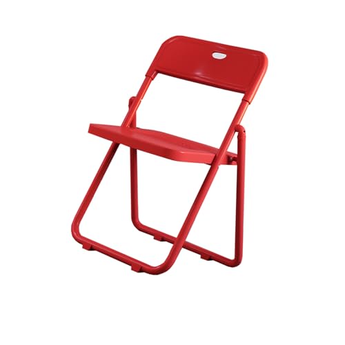 YPAPBHT Leichter Klappstuhl for den Heimgebrauch, Camping im Freien, tragbarer Freizeithocker, Esszimmerhocker(Red) von YPAPBHT