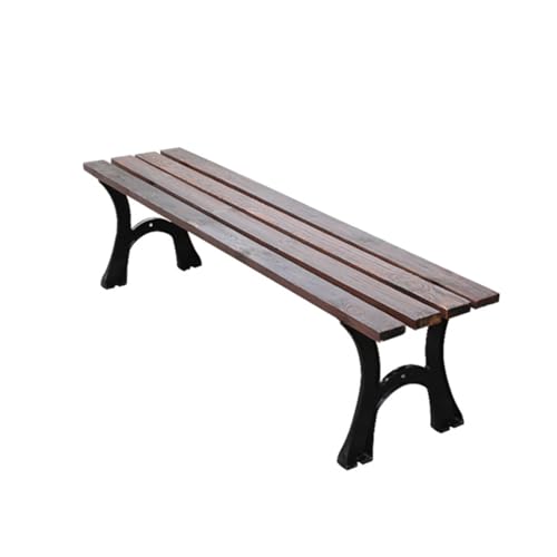 YPAPBHT Outdoor Balkon Doppel Stuhl Eisen Massivholz Freizeit Stuhl Terrasse Garten Wasserdicht Durable Bank(120cm) von YPAPBHT