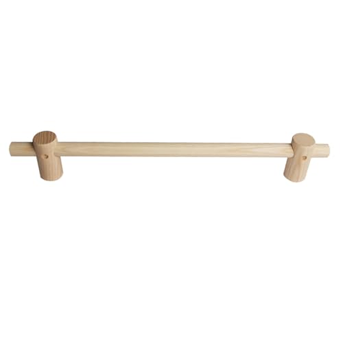 YPAPBHT Stanzfreies einziehbares Modell, Mini-Gardinenstange aus Massivholz, installationsfreier Verstellbarer Handtuchhalter for Duschvorhänge(80CM) von YPAPBHT