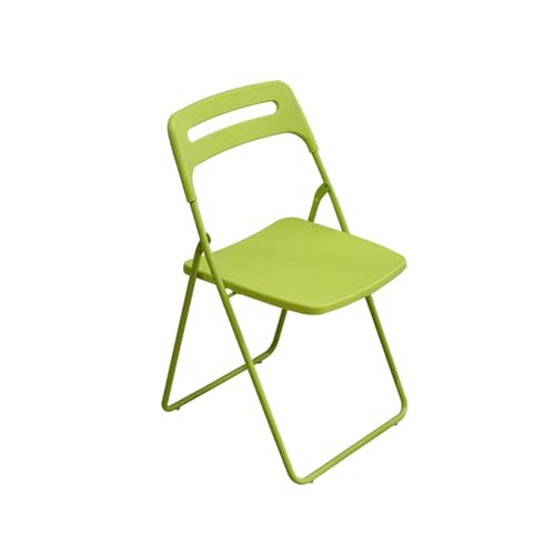 YPAPBHT Tragbarer Klappstuhl for Outdoor-Camping, Stuhl mit Leichter Rückenlehne for den Heimgebrauch, Freizeitstuhl aus Kunststoff for den Balkon(Green) von YPAPBHT