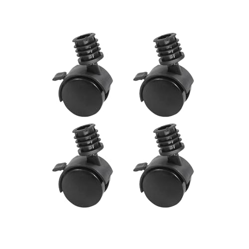 YPAPBHT Universalrolle for Edelstahlrohre und Rundeisenrohre mit Bremse und geräuscharmer Rolle for Zahnstangen-Bewegungsrad mit 360°-Drehung(25MM) von YPAPBHT