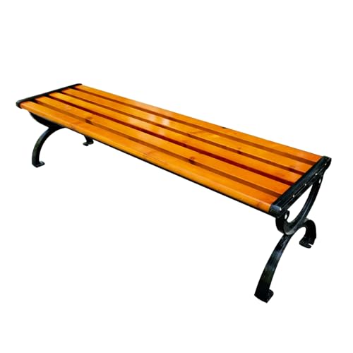 YPAPBHT Verdickte Anti-Holz-Parkbank ohne Rückenlehne, öffentlicher Ruhestuhl for den Außenbereich, wasserdicht und rissfest(150cm) von YPAPBHT