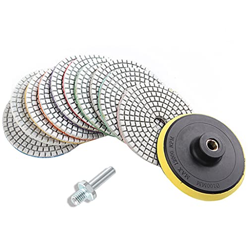 Polierpad-Set mit Gummi-Rückseite für Marmorstein-Schleifbohrer-Adapter und Haken-Nasspads Polierpad-Set mit Gummi-Rückseite für Marmorstein-Schleifbohrer-Adapter und Haken-Nasspads von YPBEW