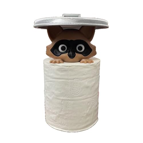 Toilettenpapierhalter mit schönem Waschbären-Motiv, Wandmontage, Badezimmer-Aufbewahrungsregal, ohne Klebstoff, Mehrzweck-Organizer Toilettenpapierhalter mit schönem Waschbären-Motiv, Wandmontage, Badezimmer-Aufbewahrungsregal, ohne Klebstoff, Mehrzweck-Organizer von YPBEW