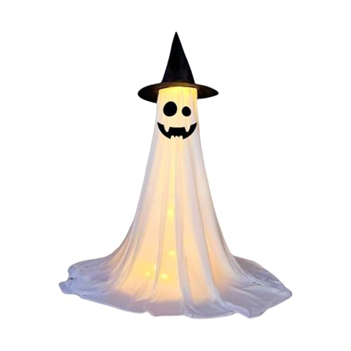 YPBEW 120 cm Hoher Großer Stoff Geisterer Halloween Dekoration Für Vorgarten Garten Innen Und Außenfeiertagendekoration Geisterer Gartenschmuck YPBEW 120 cm Hoher Großer Stoff Geisterer Halloween Dekoration Für Vorgarten Garten Innen Und Außenfeiertagendekoration Geisterer Gartenschmuck von YPBEW
