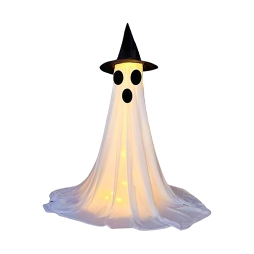 YPBEW 120 cm Hoher Großer Stoff Geisterer Halloween Dekoration Für Vorgarten Garten Innen Und Außenfeiertagendekoration Geisterer Gartenschmuck YPBEW 120 cm Hoher Großer Stoff Geisterer Halloween Dekoration Für Vorgarten Garten Innen Und Außenfeiertagendekoration Geisterer Gartenschmuck von YPBEW