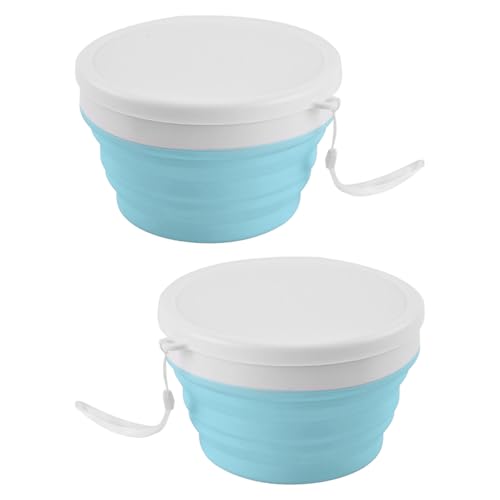YPBEW 2 x 950 ml auslaufsichere Lebensmittelbehälter, Silikon, Faltschüssel, tragbares Geschirr, Schüsseln, platzsparend, Salatschale, langlebig für Haushalt, Küchenwerkzeug YPBEW 2 x 950 ml auslaufsichere Lebensmittelbehälter, Silikon, Faltschüssel, tragbares Geschirr, Schüsseln, platzsparend, Salatschale, langlebig für Haushalt, Küchenwerkzeug von YPBEW