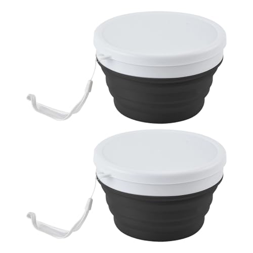 YPBEW 2 x 950 ml auslaufsichere Lebensmittelbehälter, Silikon, Faltschüssel, tragbares Geschirr, Schüsseln, platzsparend, Salatschale, langlebig für Haushalt, Küchenwerkzeug YPBEW 2 x 950 ml auslaufsichere Lebensmittelbehälter, Silikon, Faltschüssel, tragbares Geschirr, Schüsseln, platzsparend, Salatschale, langlebig für Haushalt, Küchenwerkzeug von YPBEW