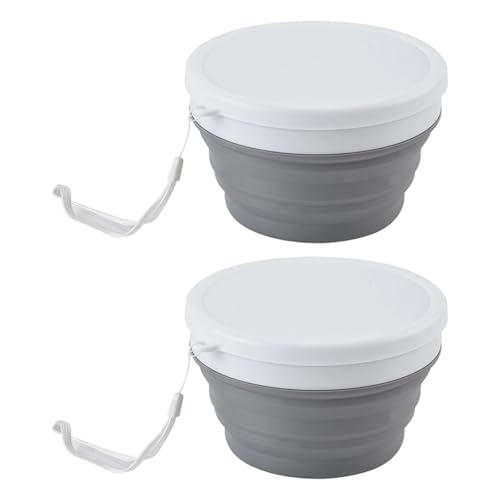 YPBEW 2 x 950 ml auslaufsichere Lebensmittelbehälter, Silikon, Faltschüssel, tragbares Geschirr, Schüsseln, platzsparend, Salatschale, langlebig für Haushalt, Küchenwerkzeug YPBEW 2 x 950 ml auslaufsichere Lebensmittelbehälter, Silikon, Faltschüssel, tragbares Geschirr, Schüsseln, platzsparend, Salatschale, langlebig für Haushalt, Küchenwerkzeug von YPBEW