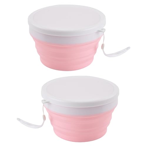 YPBEW 2 x 950 ml auslaufsichere Lebensmittelbehälter, Silikon, Faltschüssel, tragbares Geschirr, Schüsseln, platzsparend, Salatschale, langlebig für Haushalt, Küchenwerkzeug YPBEW 2 x 950 ml auslaufsichere Lebensmittelbehälter, Silikon, Faltschüssel, tragbares Geschirr, Schüsseln, platzsparend, Salatschale, langlebig für Haushalt, Küchenwerkzeug von YPBEW