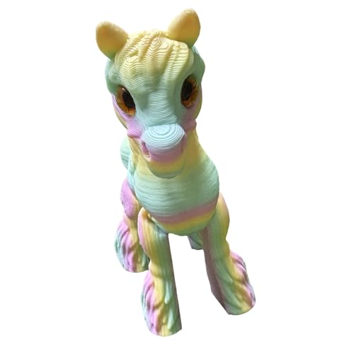 YPBEW Künstlerische Pferdefigur mit beweglichen Gelenken, Tierfigur für Spielzimmer und Sammlerstücke, Geschenk, Büro, Schreibtisch, Pferde-Skulptur von YPBEW