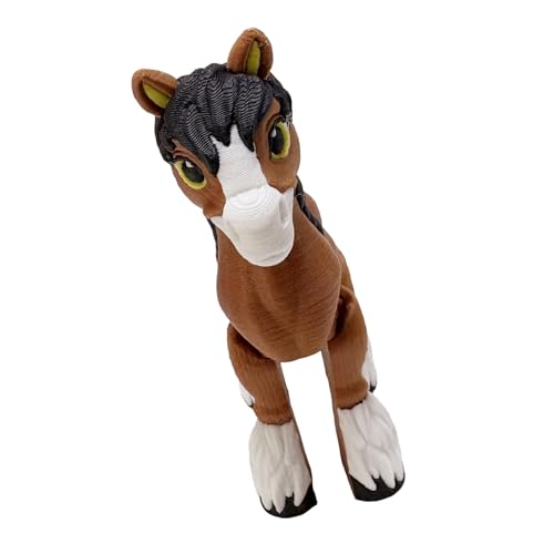 YPBEW Künstlerische Pferdefigur mit beweglichen Gelenken, Tierfigur für Spielzimmer und Sammlerstücke, Geschenk, Büro, Schreibtisch, Pferde-Skulptur YPBEW Künstlerische Pferdefigur mit beweglichen Gelenken, Tierfigur für Spielzimmer und Sammlerstücke, Geschenk, Büro, Schreibtisch, Pferde-Skulptur von YPBEW