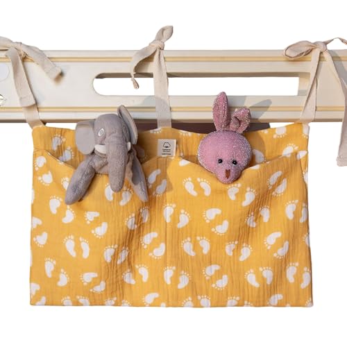 YPBEW Stilvoller Doppelschicht Kindergarten Aufbewahrungsbeutel Hanging Organizer Hülle Einfach An Den Krippen Mit Hoher Kinderbett Organisator des Kinderbabys Befestigt von YPBEW