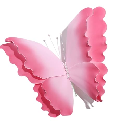 YPBEW Vibrantierte Farbschmetterlinge Partydekoration 50 cm Großer Schmetterlingsverzierung Für Hochzeits Und Event Wandkunst Butterfly Event Dekoration YPBEW Vibrantierte Farbschmetterlinge Partydekoration 50 cm Großer Schmetterlingsverzierung Für Hochzeits Und Event Wandkunst Butterfly Event Dekoration von YPBEW