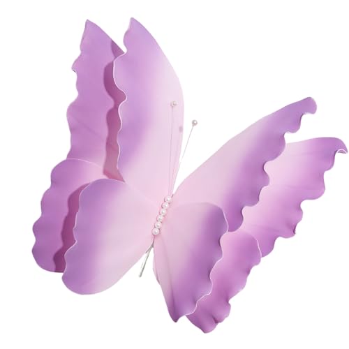 YPBEW Vibrantierte Farbschmetterlinge Partydekoration 50 cm Großer Schmetterlingsverzierung Für Hochzeits Und Event Wandkunst Butterfly Event Dekoration YPBEW Vibrantierte Farbschmetterlinge Partydekoration 50 cm Großer Schmetterlingsverzierung Für Hochzeits Und Event Wandkunst Butterfly Event Dekoration von YPBEW