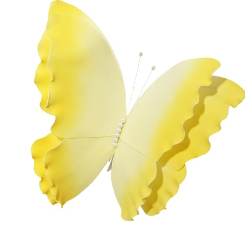YPBEW Vibrantierte Farbschmetterlinge Partydekoration 50 cm Großer Schmetterlingsverzierung Für Hochzeits Und Event Wandkunst Butterfly Event Dekoration von YPBEW
