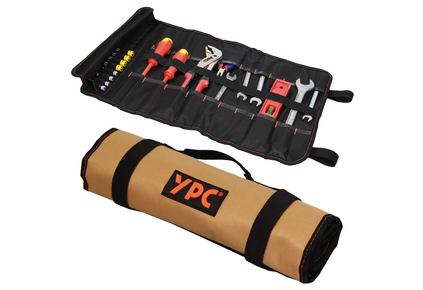 YPC Werkzeugtasche VarioRoll XL" Werkzeug Rolltasche 56x34cm, reißfest, robust, wasserabweisend, XL Abmessungen, praktisch" von YPC