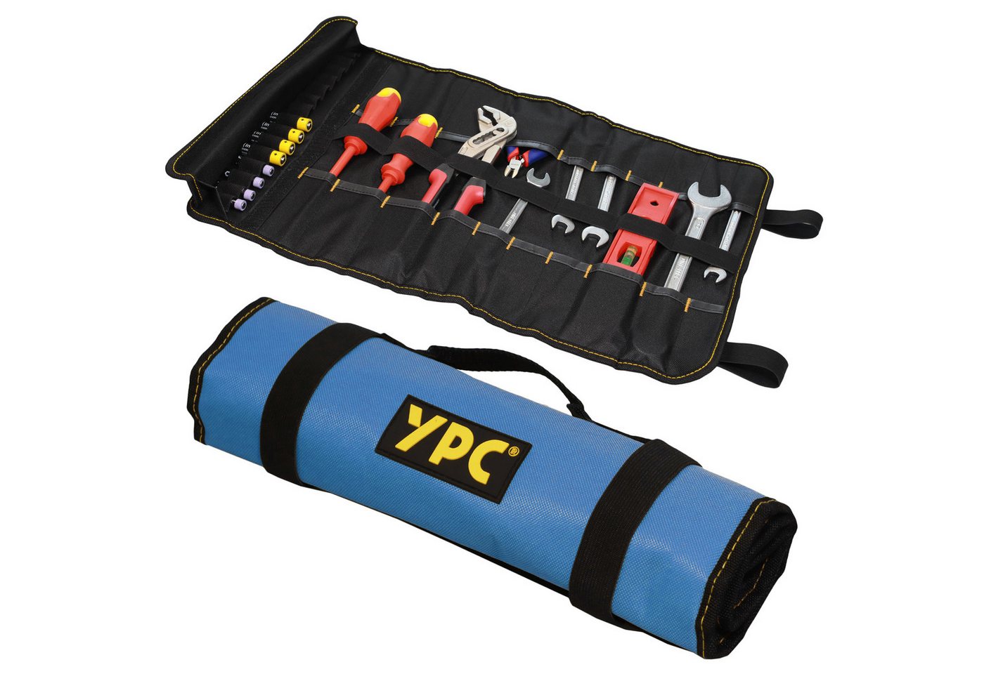 YPC Werkzeugtasche VarioRoll XL" Werkzeug Rolltasche 56x34cm, reißfest, robust, wasserabweisend, XL Abmessungen, praktisch" von YPC