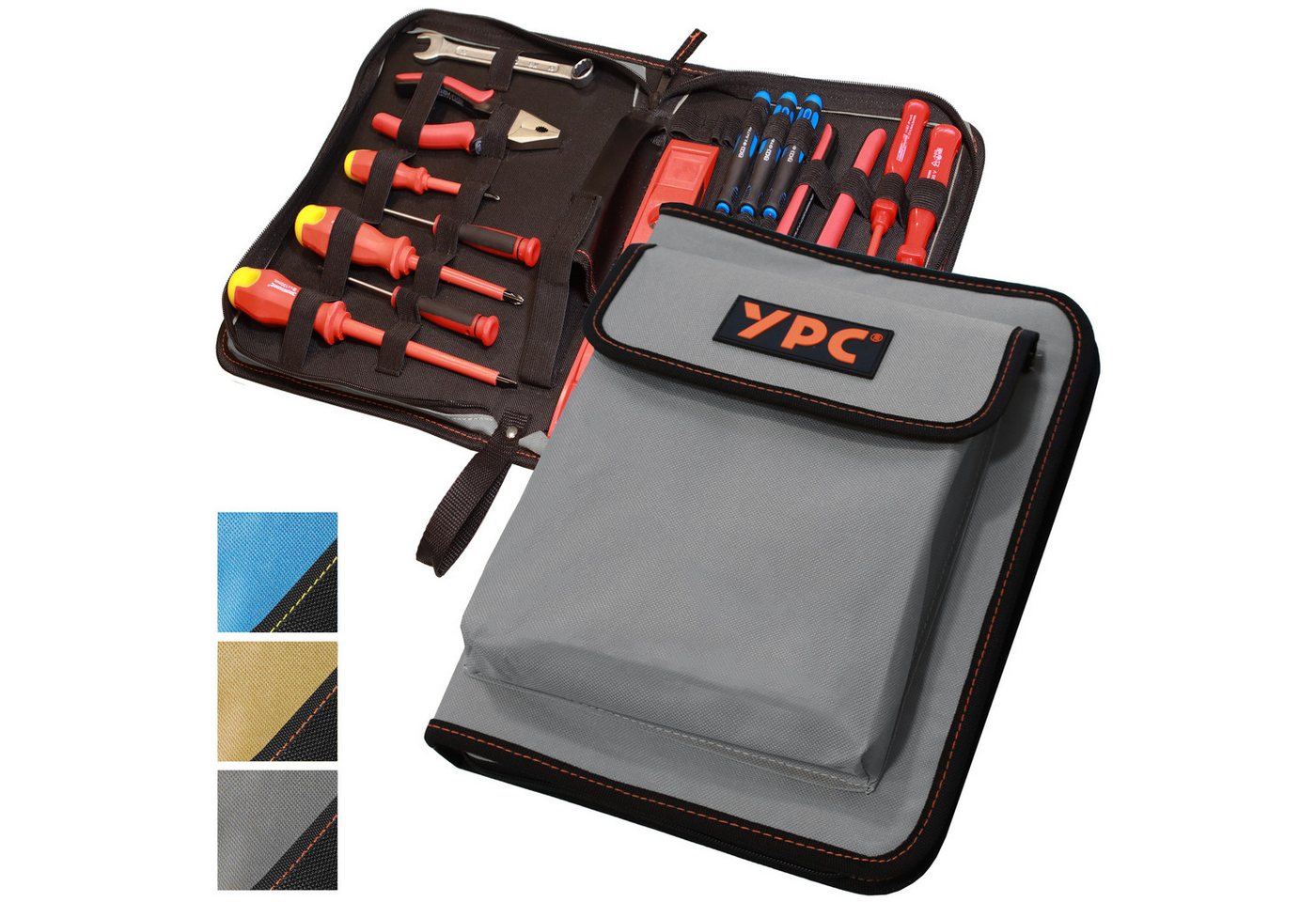 YPC Werkzeugtasche ZipCaddy XL" Werkzeug Organizer 31x23x5cm, reißfest, robust, wasserabweisend, stabil, modern" von YPC