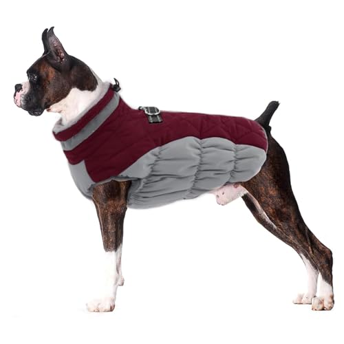 YPDOPORA Dicke Fleece-Winterjacke Für Hunde, Wasserdicht, Kuschelige Rollkragenjacke Für Hunde, Mittelgroß, Dicke Warme Reflektierende Hundejacke, Wintermantel Für Hunde Mit D-Ring,Braun,3XL YPDOPORA Dicke Fleece-Winterjacke Für Hunde, Wasserdicht, Kuschelige Rollkragenjacke Für Hunde, Mittelgroß, Dicke Warme Reflektierende Hundejacke, Wintermantel Für Hunde Mit D-Ring,Braun,3XL von YPDOPORA