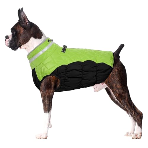 YPDOPORA Dicke Fleece-Winterjacke Für Hunde, Wasserdicht, Kuschelige Rollkragenjacke Für Hunde, Mittelgroß, Dicke Warme Reflektierende Hundejacke, Wintermantel Für Hunde Mit D-Ring,Gelb,2XL YPDOPORA Dicke Fleece-Winterjacke Für Hunde, Wasserdicht, Kuschelige Rollkragenjacke Für Hunde, Mittelgroß, Dicke Warme Reflektierende Hundejacke, Wintermantel Für Hunde Mit D-Ring,Gelb,2XL von YPDOPORA